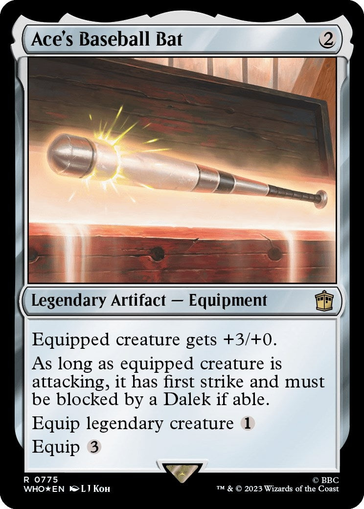Image for Ace's Baseball Bat (Surge Foil) (Universes Beyond: Doctor Who) (775) - Magic: The Gathering