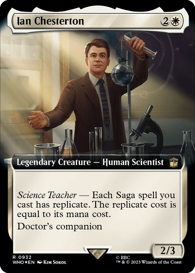 Image for Ian Chesterton (Extended Art) (Surge Foil) (Universes Beyond: Doctor Who) (932) - Magic: The Gathering