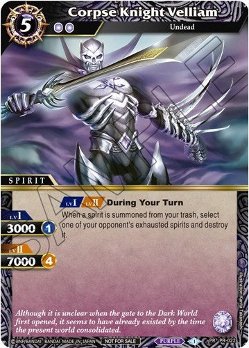 Image for Corpse Knight Velliam (Tournament Pack Vol. 3) (Launch & Event Promos) (PR-022) - Battle Spirits Saga
