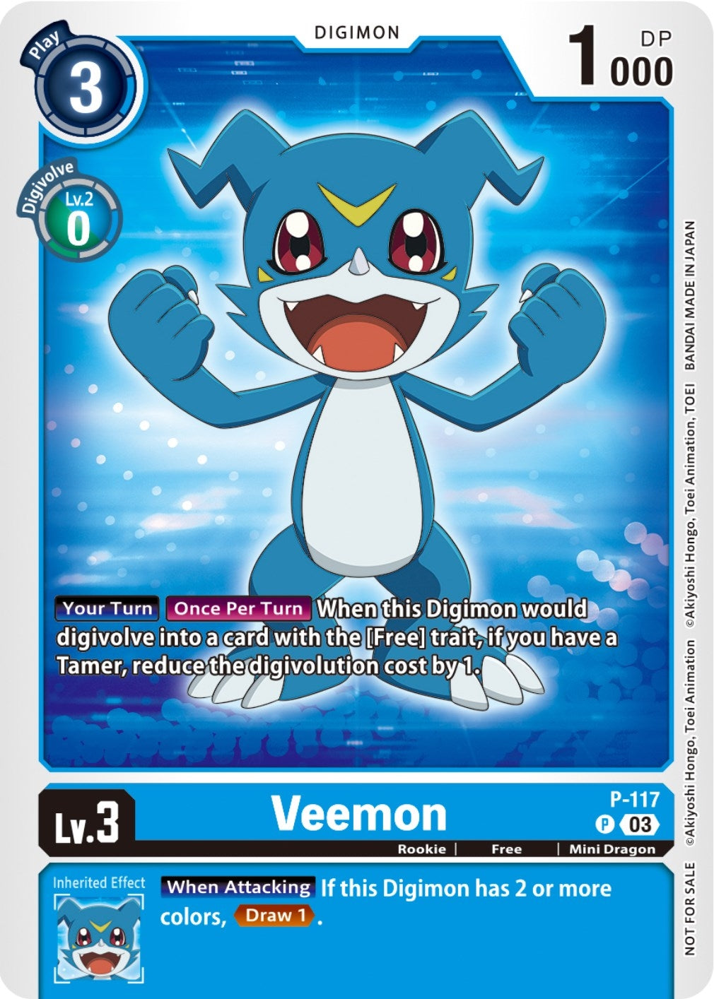 Image for Veemon - P-117 (NYCC 2023 Demo Deck) - Digimon Card Game