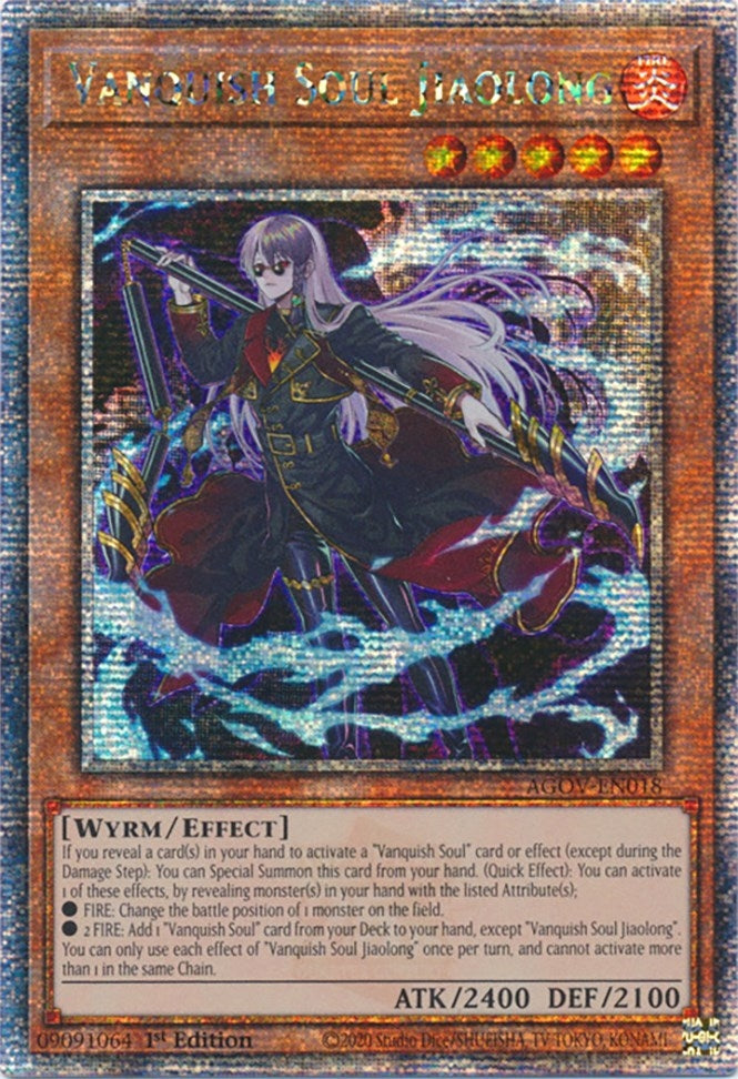 Image for Vanquish Soul Jiaolong (Quarter Century Secret Rare) (Age of Overlord) (AGOV-EN018) - YuGiOh