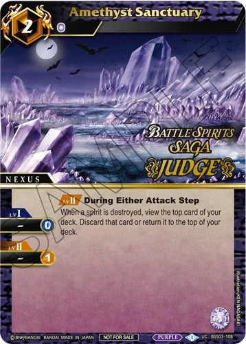 Image for Amethyst Sanctuary (Judge Pack Vol. 3) (Launch & Event Promos) (BSS03-108) - Battle Spirits Saga
