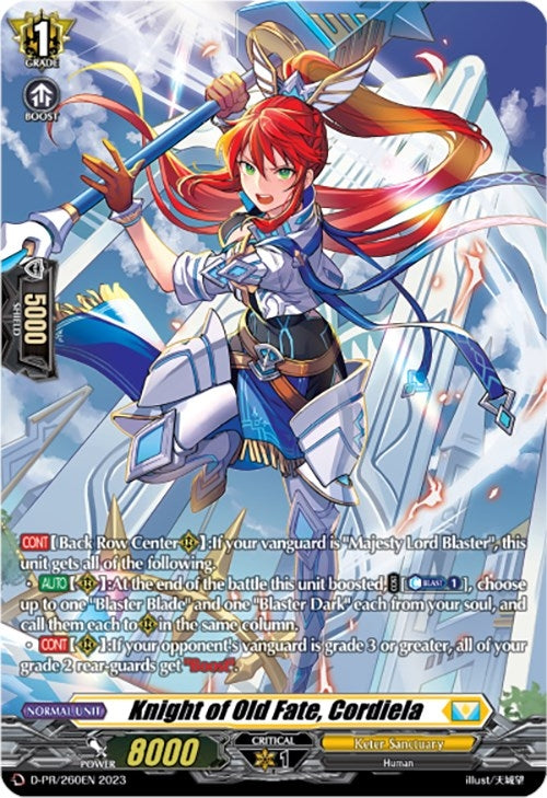 Image for Knight of Old Fate, Cordiela (260) (D Promo Cards) (D-PR/260EN) - Cardfight Vanguard