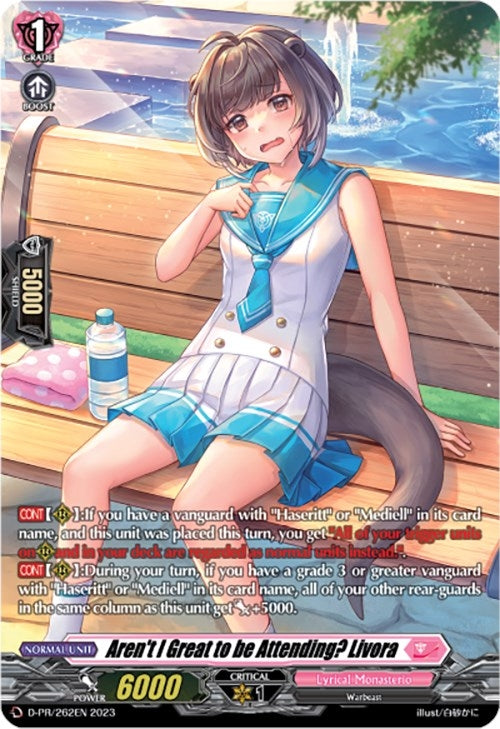 Image for Aren't I Great to be Attending? Livora (262) (D Promo Cards) (D-PR/262EN) - Cardfight Vanguard