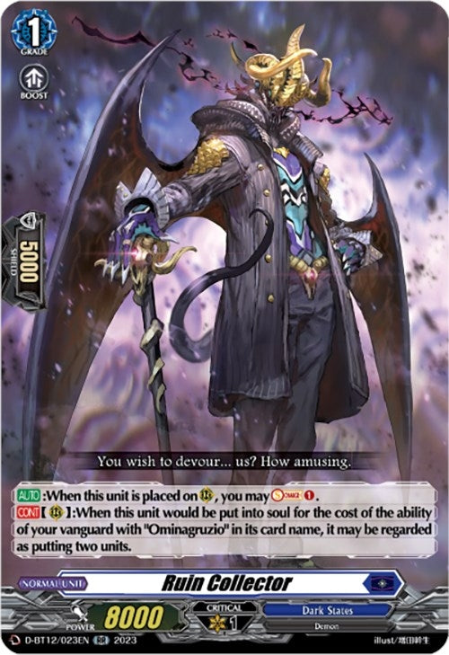 Image for Ruin Collector (D-BT12: Evenfall Onslaught) (D-BT12/023EN) - Cardfight Vanguard
