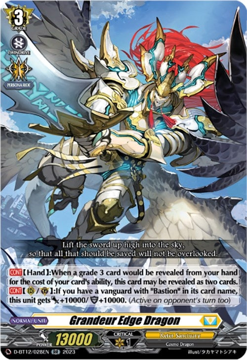 Image for Grandeur Edge Dragon (D-BT12: Evenfall Onslaught) (D-BT12/028EN) - Cardfight Vanguard