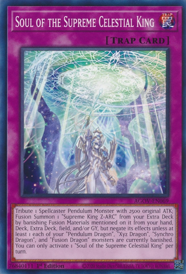 Image for Soul of the Supreme Celestial King (Age of Overlord) (AGOV-EN069) - YuGiOh