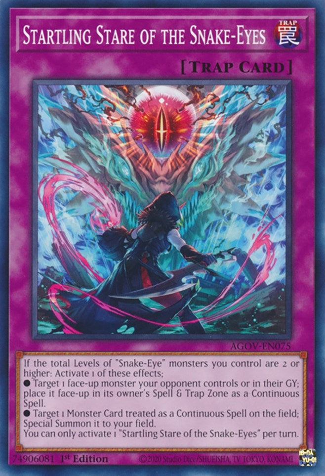 Image for Startling Stare of the Snake-Eyes (Age of Overlord) (AGOV-EN075) - YuGiOh