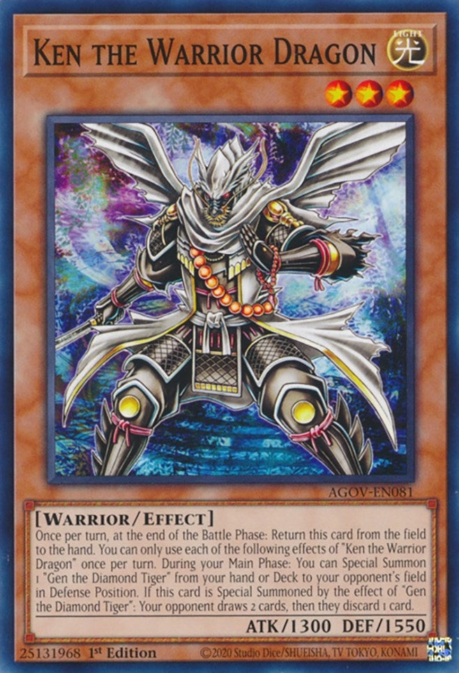 Image for Ken the Warrior Dragon (Age of Overlord) (AGOV-EN081) - YuGiOh