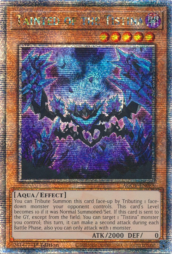 Image for Tainted of the Tistina (Quarter Century Secret Rare) (Age of Overlord) (AGOV-EN088) - YuGiOh