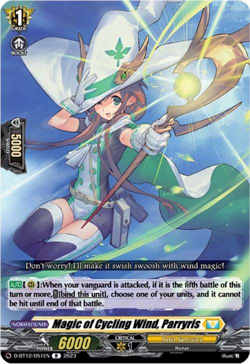 Image for Magic of Cycling Wind, Parryris (D-BT12: Evenfall Onslaught) (D-BT12/051EN) - Cardfight Vanguard