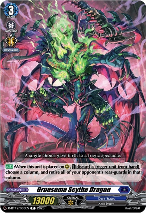 Image for Gruesome Scythe Dragon (D-BT12: Evenfall Onslaught) (D-BT12/065EN) - Cardfight Vanguard