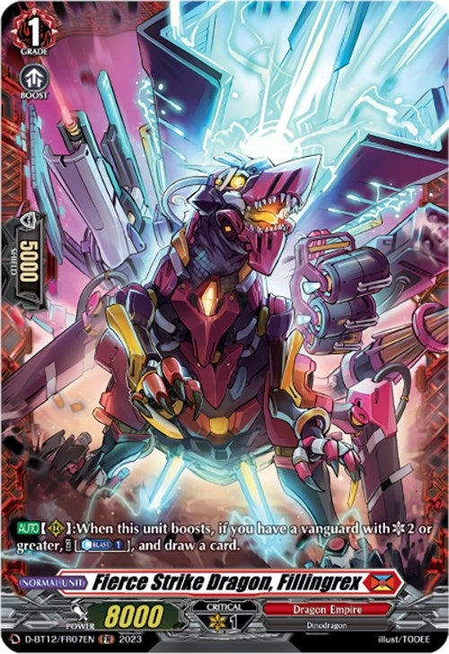 Image for Fierce Strike Dragon, Fillingrex (FR) (D-BT12: Evenfall Onslaught) (D-BT12/FR07EN) - Cardfight Vanguard