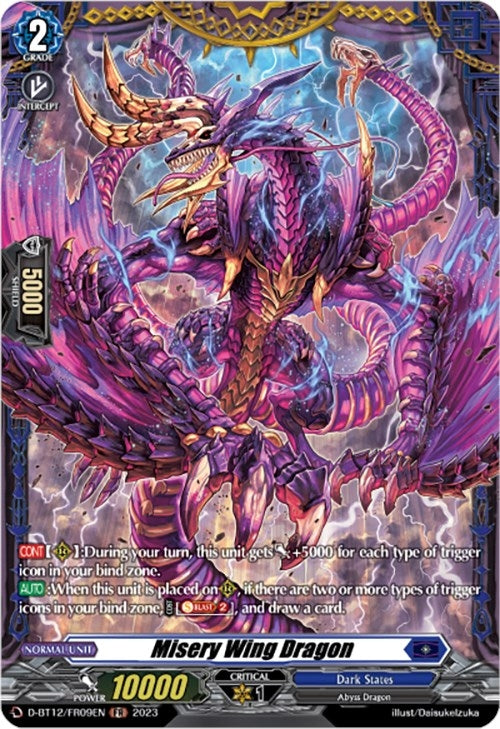 Image for Misery Wing Dragon (FR) (D-BT12: Evenfall Onslaught) (D-BT12/FR09EN) - Cardfight Vanguard