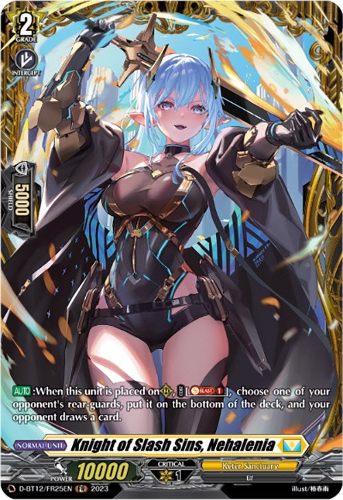 Image for Knight of Slash Sins, Nehalenia (FR) (D-BT12: Evenfall Onslaught) (D-BT12/FR25EN) - Cardfight Vanguard