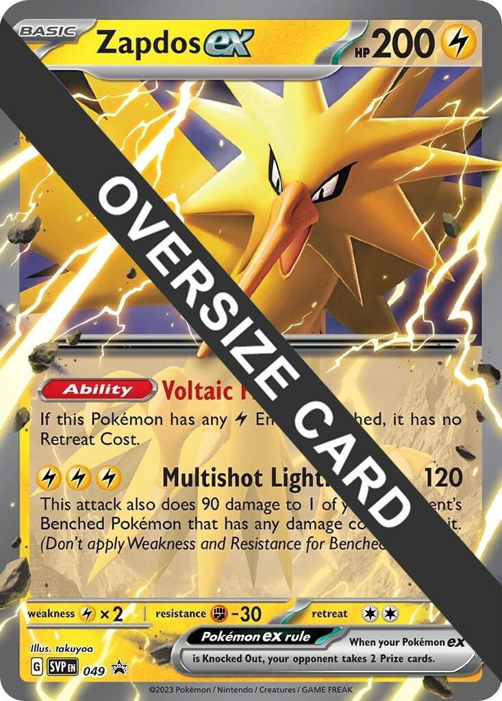 Image for Zapdos ex - 049 (Jumbo Cards) (049) - Pokemon