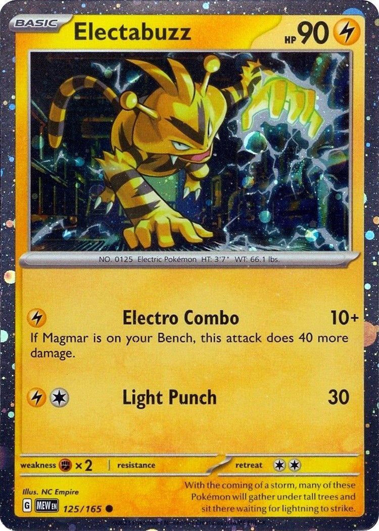 Image for Electabuzz - 125/165 (Cosmos Holo) (Miscellaneous Cards & Products) (125/165) - Pokemon