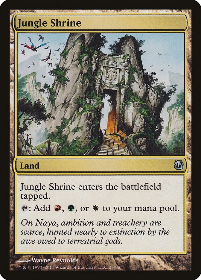 Image for Jungle Shrine (Duel Decks: Ajani vs. Nicol Bolas) (34) - Magic: The Gathering