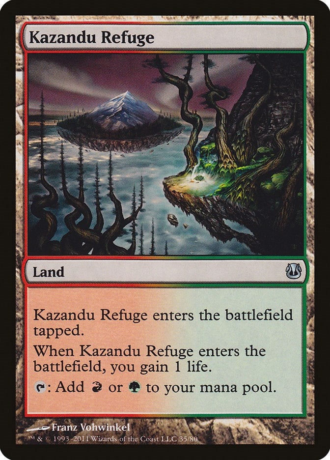 Image for Kazandu Refuge (Duel Decks: Ajani vs. Nicol Bolas) (35) - Magic: The Gathering