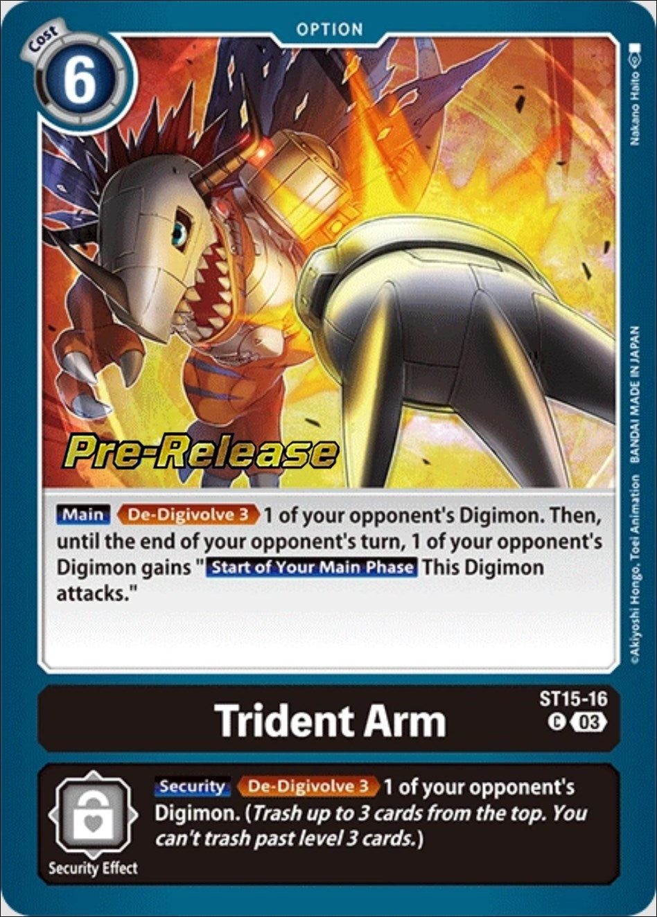 Image for Trident Arm (ST-15_PR) (ST15-16 C) - Digimon Card Game