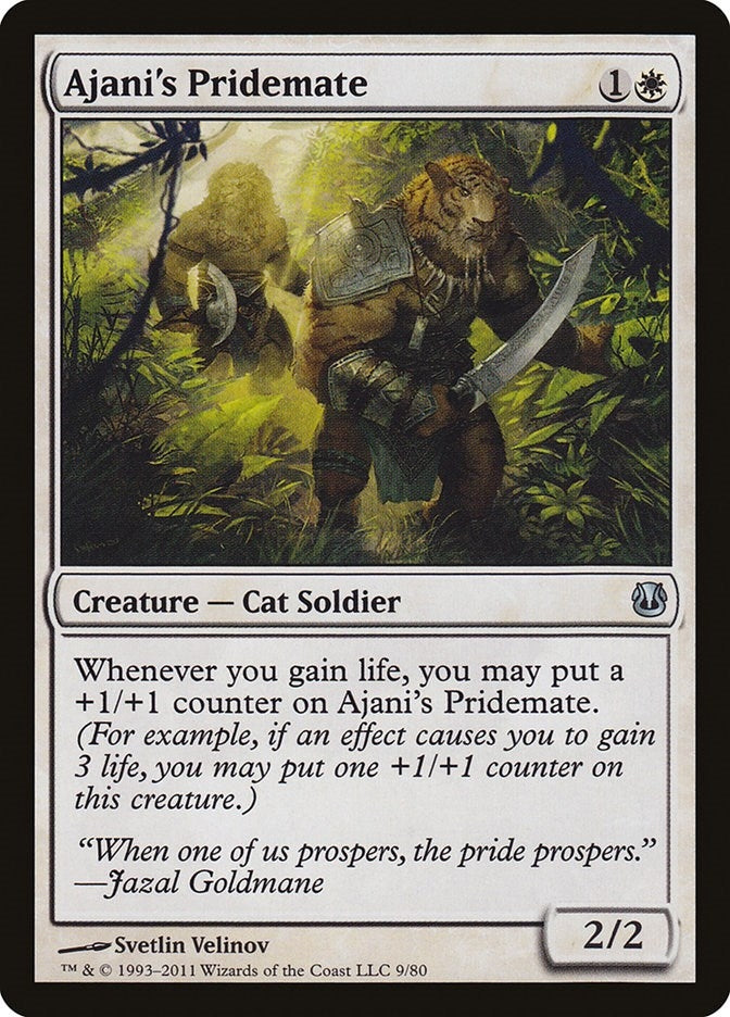 Image for Ajani's Pridemate (Duel Decks: Ajani vs. Nicol Bolas) (9) - Magic: The Gathering