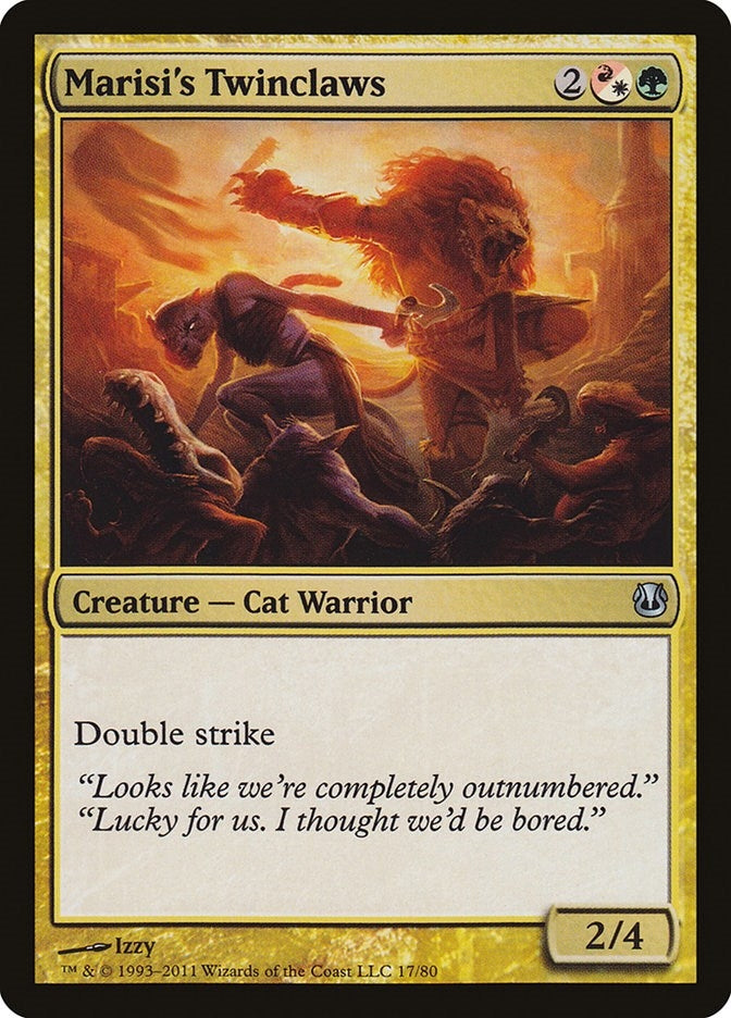 Image for Marisi's Twinclaws (Duel Decks: Ajani vs. Nicol Bolas) (17) - Magic: The Gathering