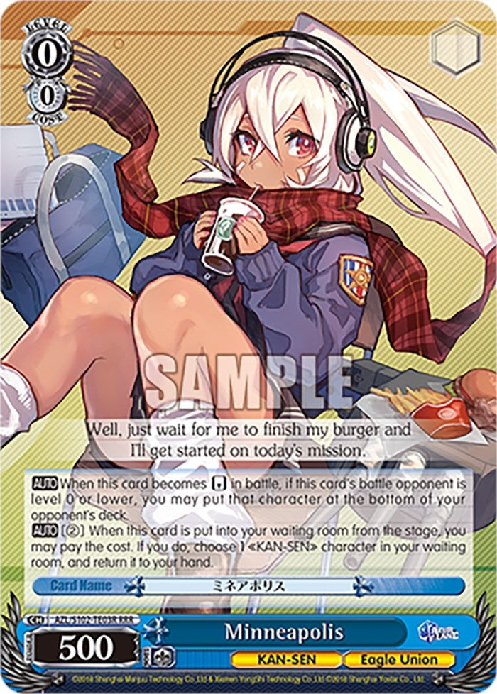 Image for Minneapolis (RRR) (Azur Lane) (AZL/S102-TE03R RRR) - Weiss Schwarz