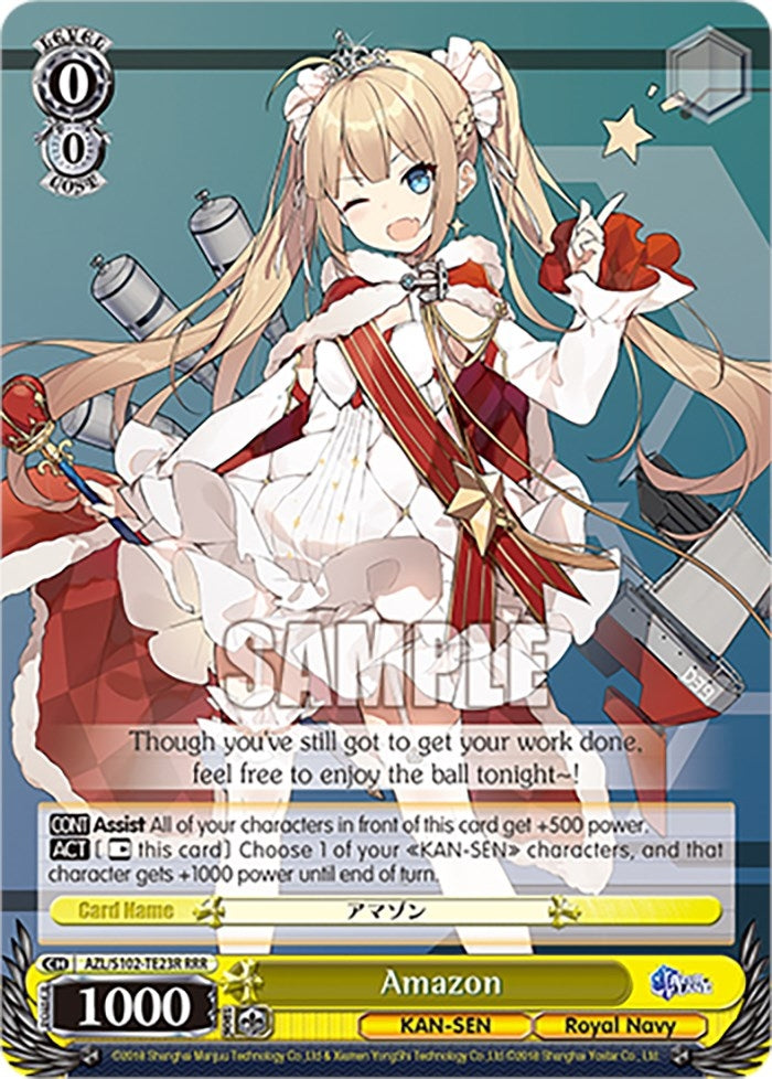 Image for Amazon (RRR) (Azur Lane) (AZL/S102-TE23R RRR) - Weiss Schwarz