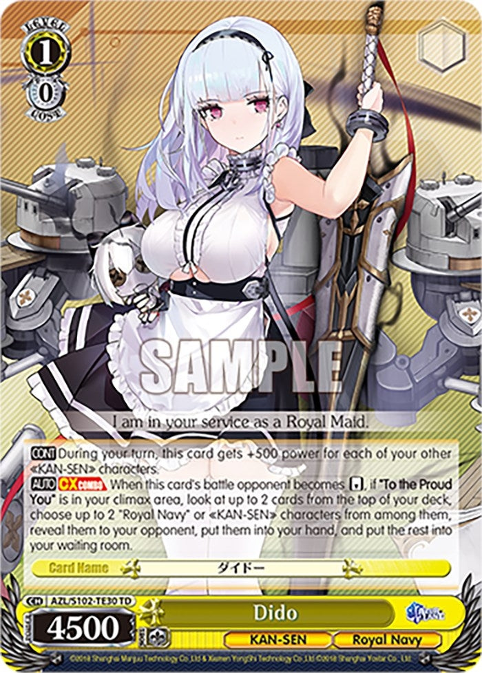 Image for Dido (Azur Lane) (AZL/S102-TE30 TD) - Weiss Schwarz