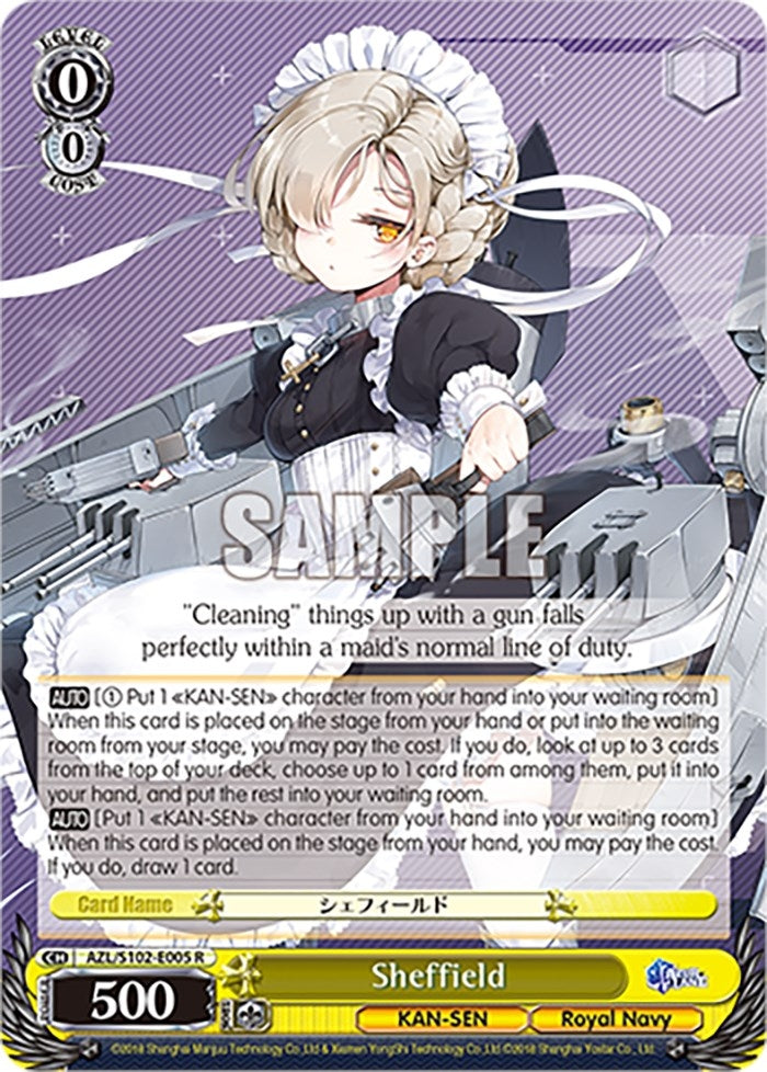 Image for Sheffield (Azur Lane) (AZL/S102-E005 R) - Weiss Schwarz