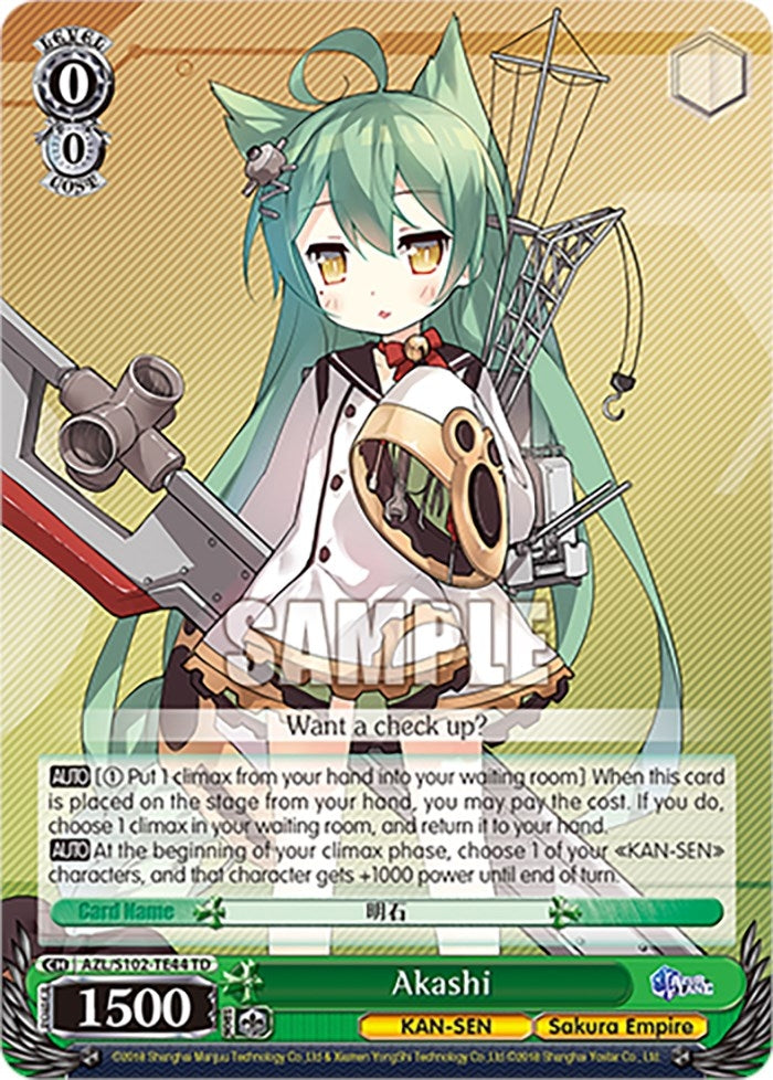Image for Akashi (Azur Lane) (AZL/S102-TE44 TD) - Weiss Schwarz