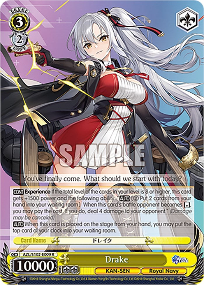 Image for Drake (Azur Lane) (AZL/S102-E009 R) - Weiss Schwarz