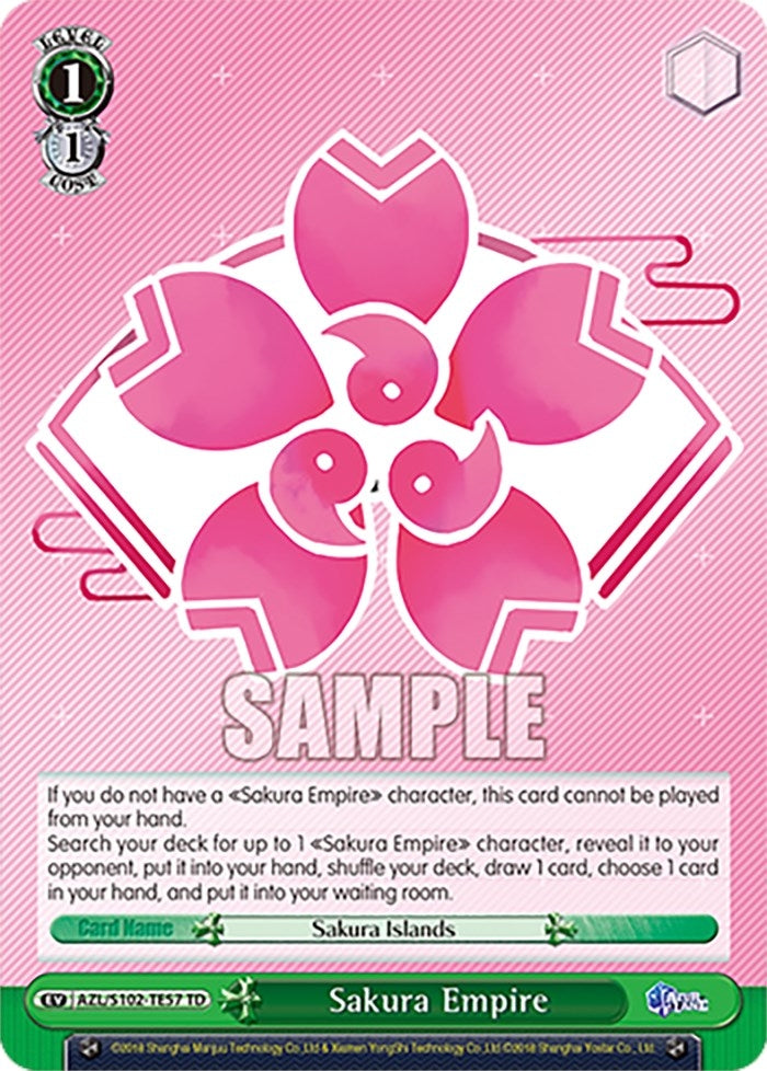 Image for Sakura Empire (Azur Lane) (AZL/S102-TE57 TD) - Weiss Schwarz