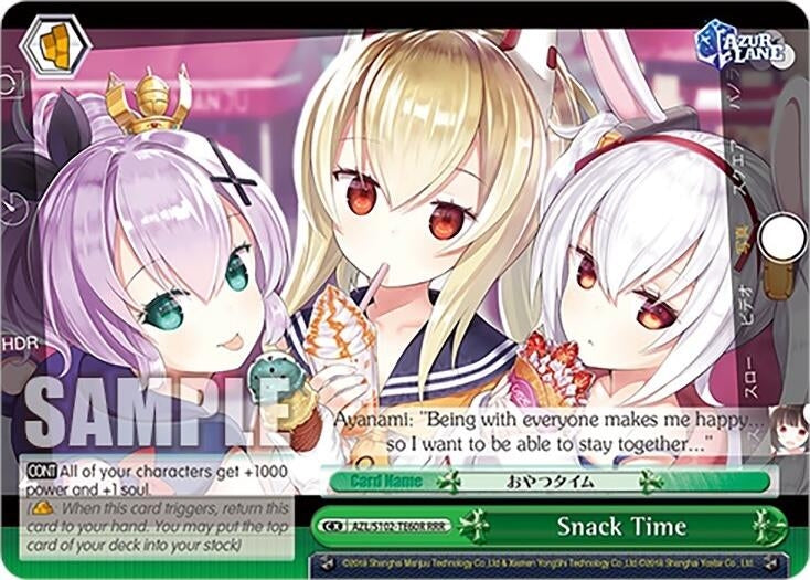 Image for Snack Time (RRR) (Azur Lane) (AZL/S102-TE60R RRR) - Weiss Schwarz