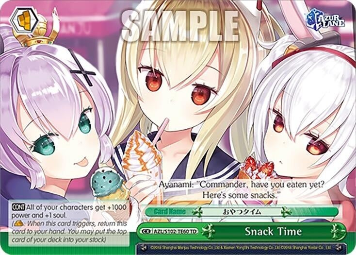 Image for Snack Time (Azur Lane) (AZL/S102-TE60 TD) - Weiss Schwarz