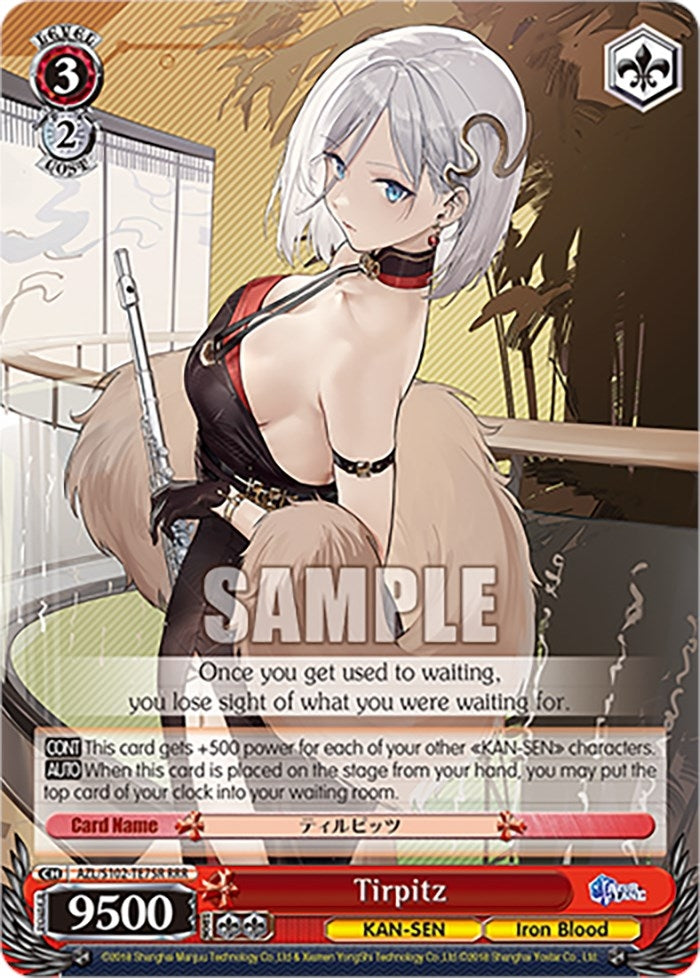 Image for Tirpitz (RRR) (Azur Lane) (AZL/S102-TE75R RRR) - Weiss Schwarz