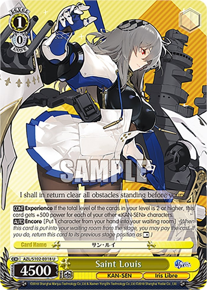 Image for Saint Louis (Azur Lane) (AZL/S102-E018 U) - Weiss Schwarz