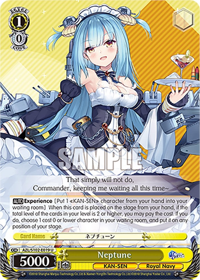 Image for Neptune (Azur Lane) (AZL/S102-E019 U) - Weiss Schwarz