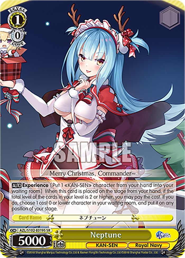 Image for Neptune (SR) (Azur Lane) (AZL/S102-E019S SR) - Weiss Schwarz