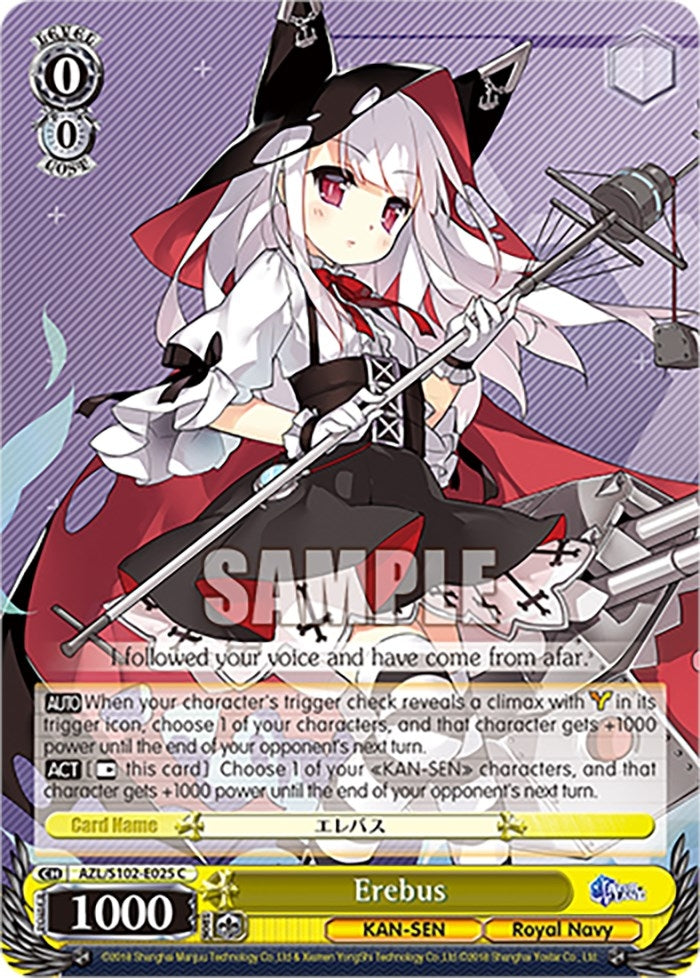 Image for Erebus (Azur Lane) (AZL/S102-E025 C) - Weiss Schwarz