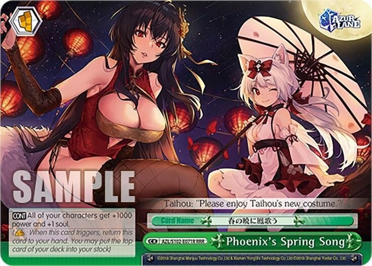 Image for Phoenix's Spring Song (RRR) (Azur Lane) (AZL/S102-E071R RRR) - Weiss Schwarz