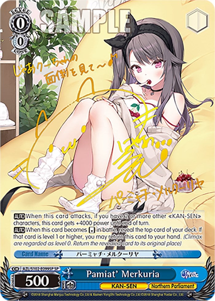 Image for Pamiat' Merkuria (SP) (Gold Signature) (Azur Lane) (AZL/S102-E099SP SP) - Weiss Schwarz
