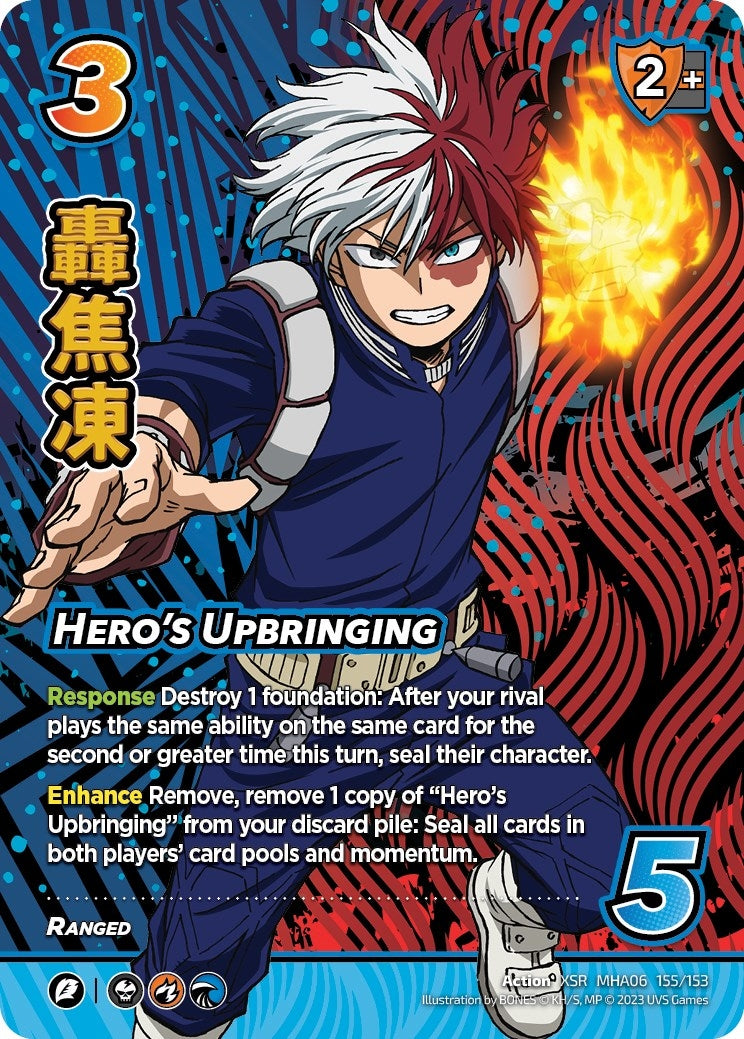 Image for Hero's Upbringing (XSR) (UniVersus: My Hero Academia: Jet Burn) (155/153) - UniVersus