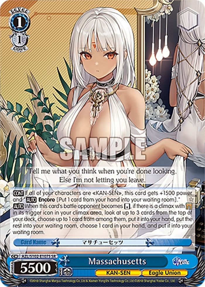 Image for Massachusetts (SR) (Azur Lane) (AZL/S102-E107S SR) - Weiss Schwarz