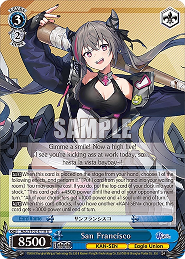Image for San Francisco (Azur Lane) (AZL/S102-E118 U) - Weiss Schwarz
