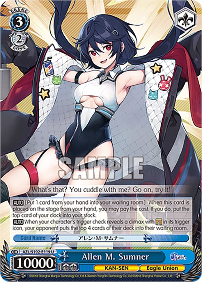 Image for Allen M. Sumner (Azur Lane) (AZL/S102-E119 U) - Weiss Schwarz