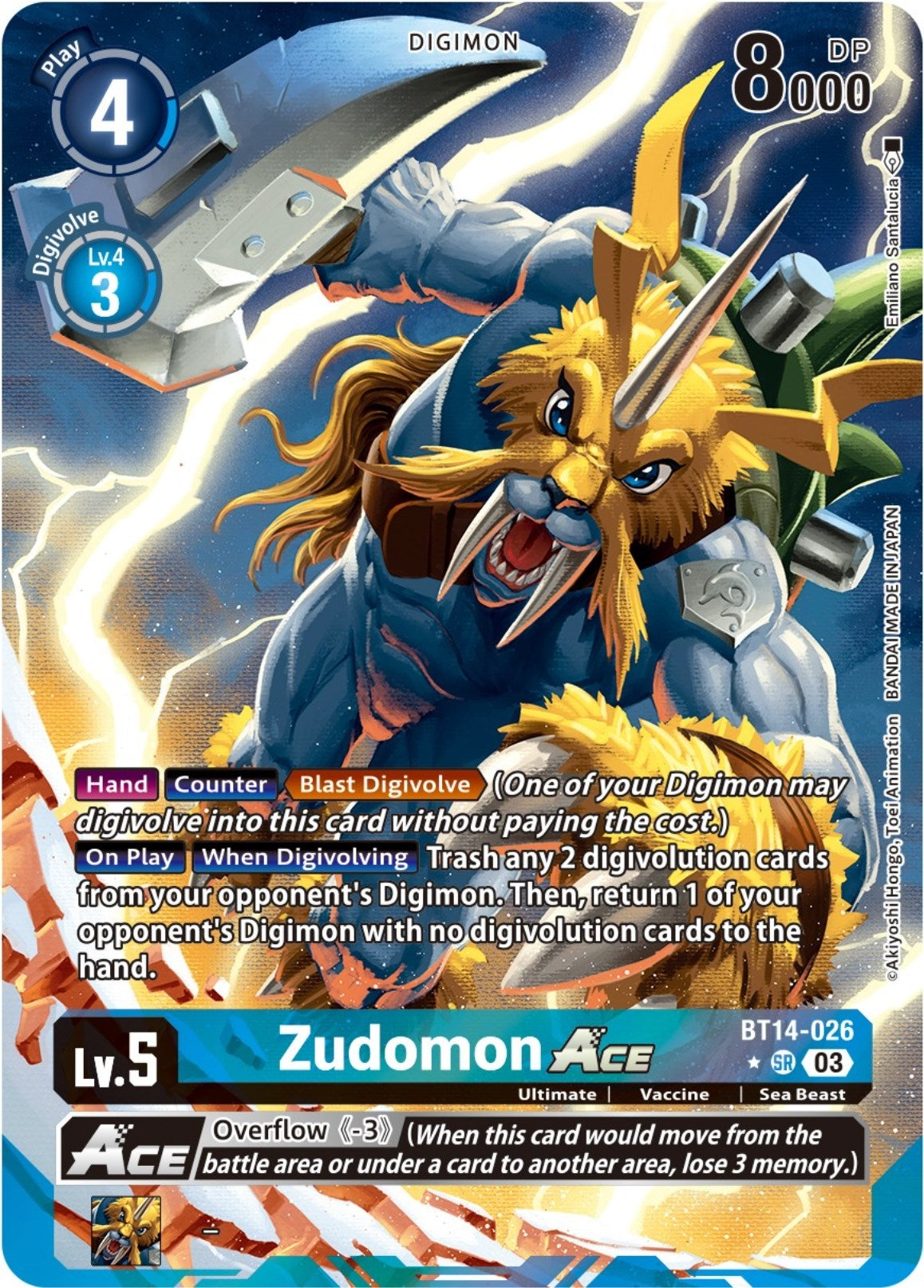 Image for Zudomon ACE (English Exclusive Alternate Art) (BT14) (14026)