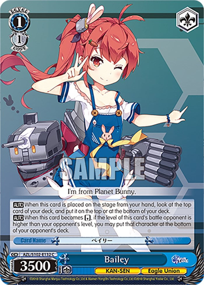 Image for Bailey (Azur Lane) (AZL/S102-E132 C) - Weiss Schwarz