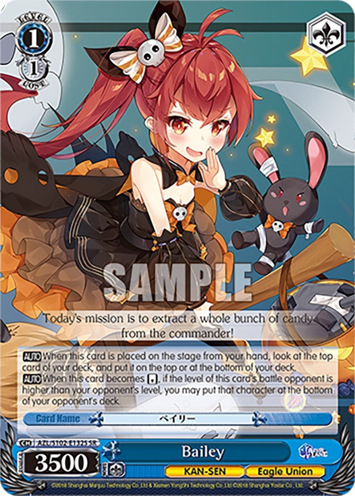 Image for Bailey (SR) (Azur Lane) (AZL/S102-E132S SR) - Weiss Schwarz