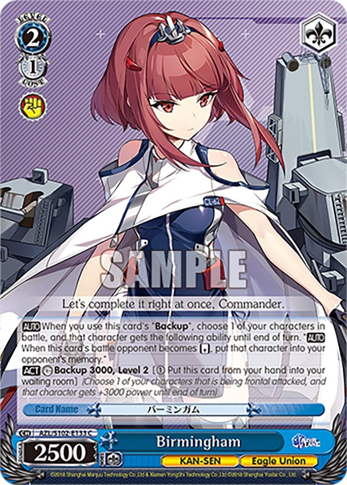 Image for Birmingham (Azur Lane) (AZL/S102-E133 C) - Weiss Schwarz